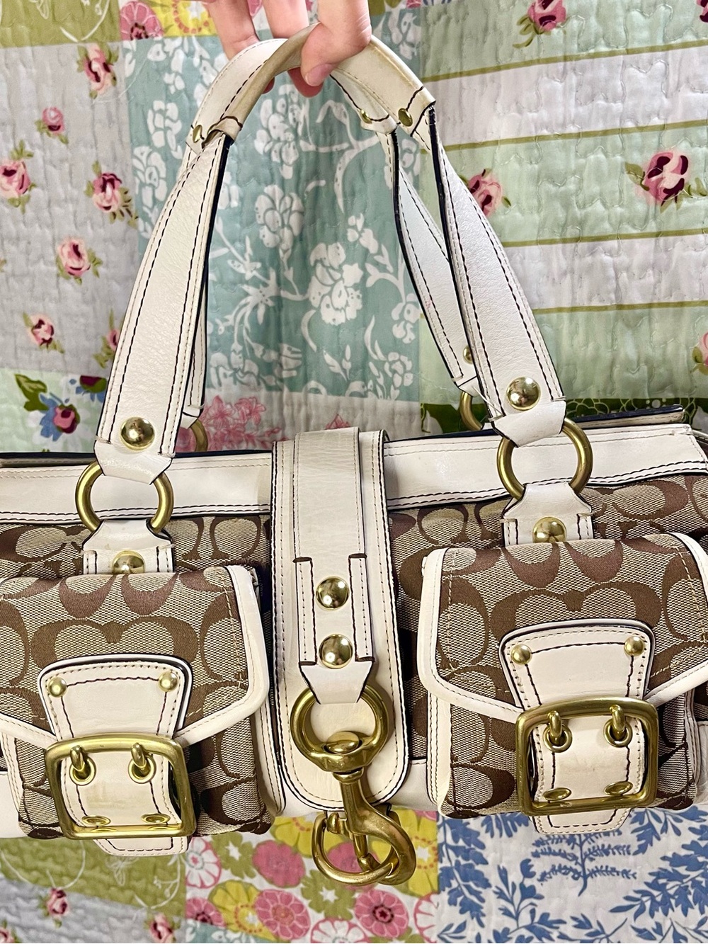 vintage coach legacy mandy bag (65th anniversary legacy lining)